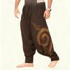 Urban Hip Hop Loose Fit Cotton Pants With Print Design For Men 2024 Summer