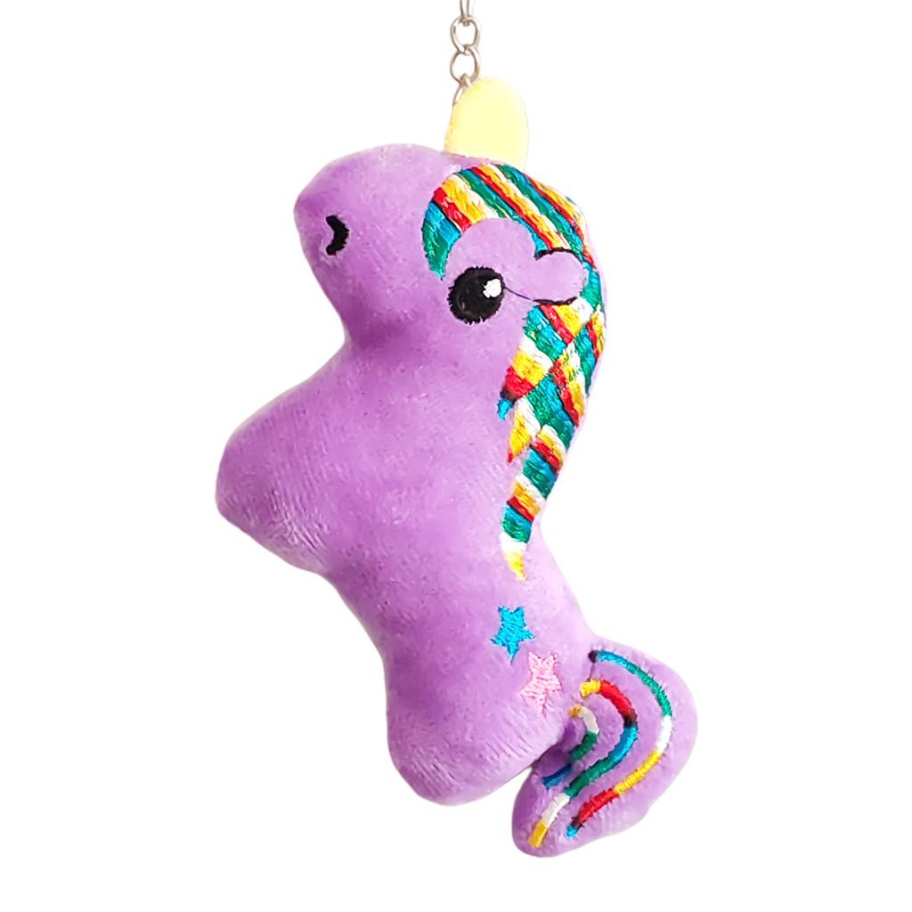 Soft Unicorn Plush Toy Pendant With Sealed Velvet Fabric For Gift Giving