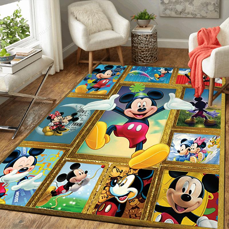 1Pc Mickey Mouse Adventure Rug Office Carpet Indoor Outdoor Doormat Nonslip Soft Comfortable Living Christmas Halloween Xmas Gift D924395