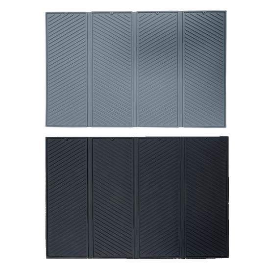 Большой силиконовый дренажный коврик, безопасная кухонная подушка с дренажным ковриком с приподнятым краем для аккуратных столешниц