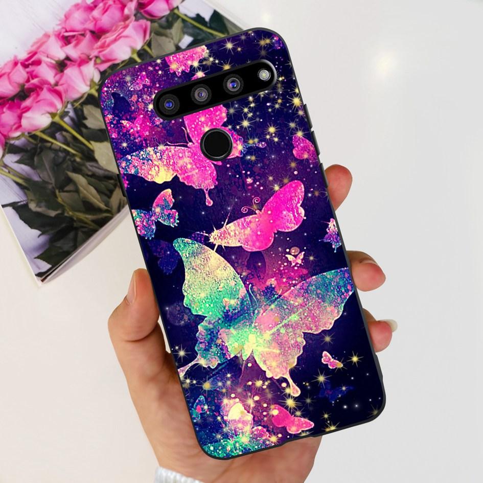 Чехол-крышка для LG V35 ThinQ Для LG V40 V50 V50S ThinQ Ударопрочные силиконовые чехлы Модный Цветочный Мягкий Funda Для LGV50 ThinQ Бампер