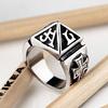 Men's Titanium Steel Retro Pinky Ring - J129 Love Jewelry