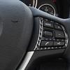Для BMW X3 F25 2011-2017 X4 F26 2014-2017 карбоновая отделка салона автомобиля, кнопки на руле, наклейки на крышку рамы