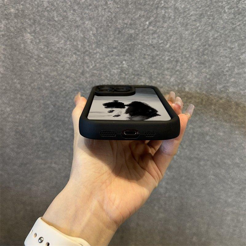 Силиконовый чехол для телефона с масляной краской для пары для iPhone 13 12 11 14 15 Pro Max XS X XR, чехол для iPhone 7 8 Plus SE, мягкий чехол