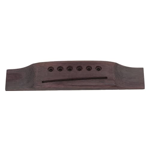 Yibuy 6-String Guitar Bridge, Rosewood Acoustic Guitar Bridge, 155x36.5mm
