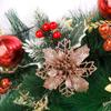 1-5pcs Christmas Artificial Pine Cones Flower with Clips Flower Red Berries Xmas Tree Wreath Ornaments Party Wedding Decoration