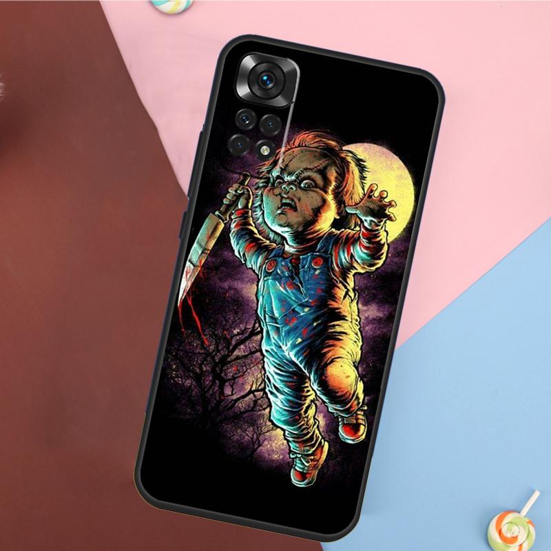 Страшная кукла Чаки Чехол для фильма ужасов для Xiaomi Redmi Note 11 Pro 11S 8 9 12 10 Pro 10S 9S Redmi 9 10 12C 9C 10C Задняя крышка