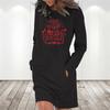 Women's Fashion Christmas Printed Pockets Long Sleeve Pullover Dress