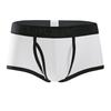 Longjiang Men's Mid-Rise Side-Opening Boxer Briefs - Solid Color, Breathable, U-Shaped