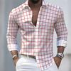 Мужская полосатая рубашка с длинным рукавом - Стильная, в стиле Business Casual и удобный мужской топ, подходит для различных случаев.