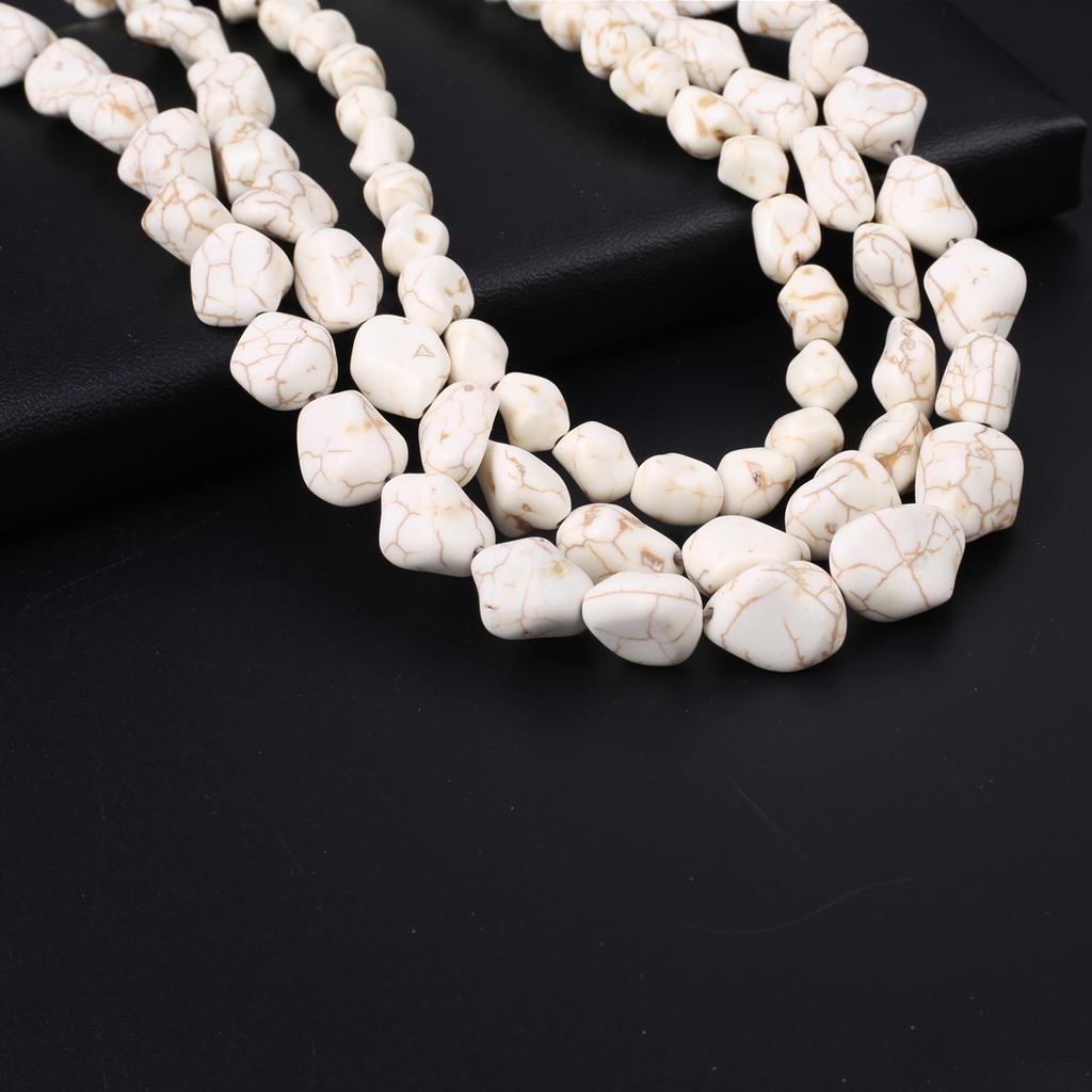 1Strand Natural Stone Beads Irregular Turquoise Loose Spacer Beads for Jewelry Making DIY Necklace Bracelet Accessories