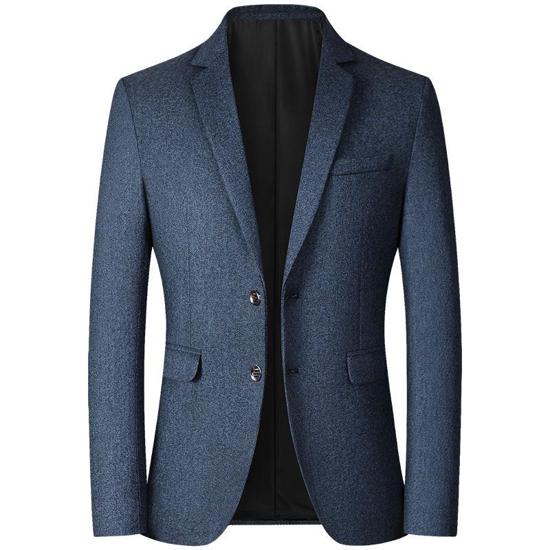 Мужской повседневный пиджак, весенне-осенний тонкий пиджак для людей среднего возраста, повседневный костюм в стиле вестерн