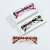 Unisex Vision Care Print Stripe Diopter Eyeglasses Retro Frame Reading Glasses Presbyopic Eyewear