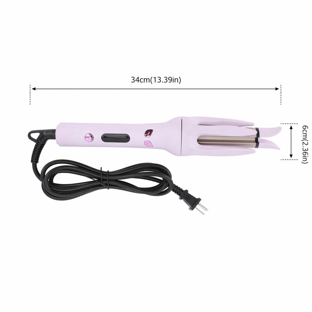 Portable Auto Hair Curler Adjustable Temperature Rotating Curling Iron For Salon Styling