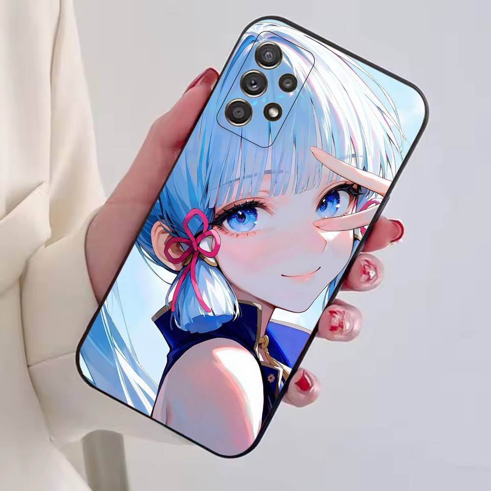 Чехол для телефона Genshin Impact K-Kamisato A-Ayaka для Samsung S25, S24, S21, S22, S23, S30, Ultra, S20, Plus, Fe, Мягкий силиконовый черный чехол