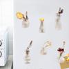 Yousheng 5/10Pcs Mini Vase Refrigerator Magnet DIY Home Office Kitchen Locker Fridge 3D Miniature Resin Flower Vase Pot Magnetic Decoration Ornament