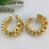 EMMA Fashion Дубай Золотой цвет Большие серьги-капли в виде круга Женские Геометрические серьги-заявления Женские Большие Смелые Циркониевые Аксессуары
