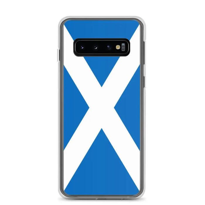 Coque Téléphone - Samsung - Galaxy S10 - Drapeau Écosse - Souple - Multicolore