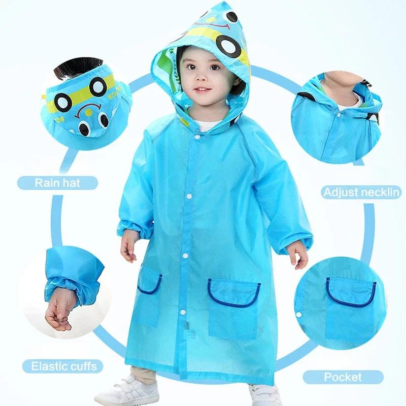 Cartoon Animal Style Waterproof Kids Baby Raincoat for Children Rain Coat Rainwear Student Poncho Rain Coat Kids