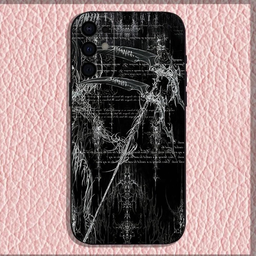 Готический Кибер-Сигил Чехол для Телефона Для Samsung S25,S24,S21,S22,S23,S30,Ultra,S20,Plus,Fe,Lite,Note,10,9,5G Черный Чехол