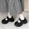Comemore Retro  Ballet Style Sneakers Shallow Mouth Thick Sole Single Shoe for Women Spring Autumn Casual Sport Mary Jane Shoes