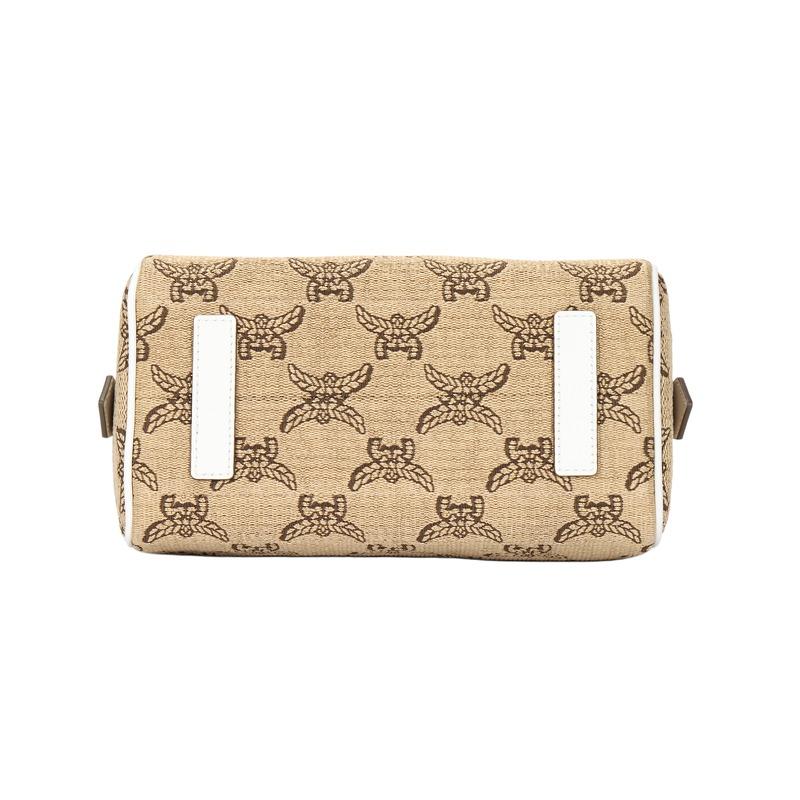 MCM Ella Printed Pattern Handbag Tote Beige MWBFSEA04IN