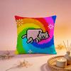 Горячая наволочка с котиком Nnyan Catful, удобная, прочная, для дома, офиса, автомобиля, дивана