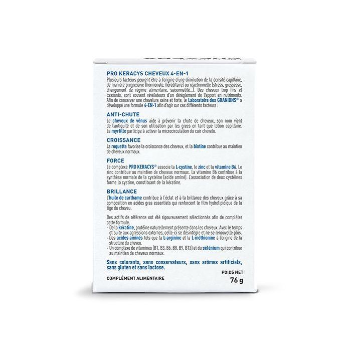 Granions pro keracys cheveux 4 en 1 270 comprimés