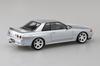 Aoshima Easy Snap Plastic Model No. 14CU-SS Nissan R32 Skyline GT-R Custom Wheels Spark Silver 1/32 Scale