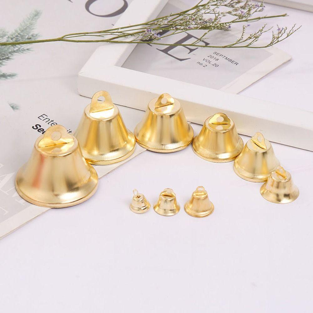 50 шт. Материалы для ювелирных изделий Jingle Bell DIY Crafts Маленький рог Gingle Bell Gold Маленький свадебный колокольчик