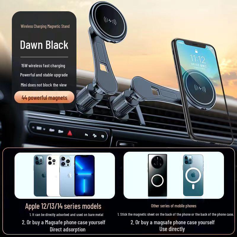 15W MagSafe Magnetic Wireless Charger & Car Mount for iPhone 14