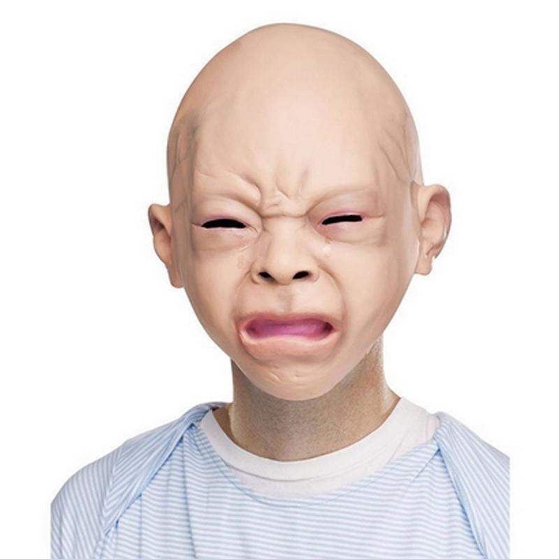 Новый Creepy Cry Baby Полная Голова Лицо Латексная Резина Маскарадный Костюм Маска