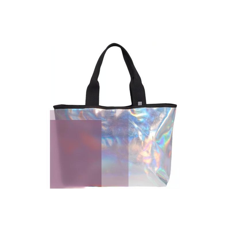 Adidas Оригинальная полиуретановая сумка-тоут, сумка для покупок, женская серебристая обычная сумка Adidas FL9630