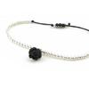 Les Trésors De Lily [I9117] - Silver Bracelet 'Rose Noire' Black Silver - 13 Mm