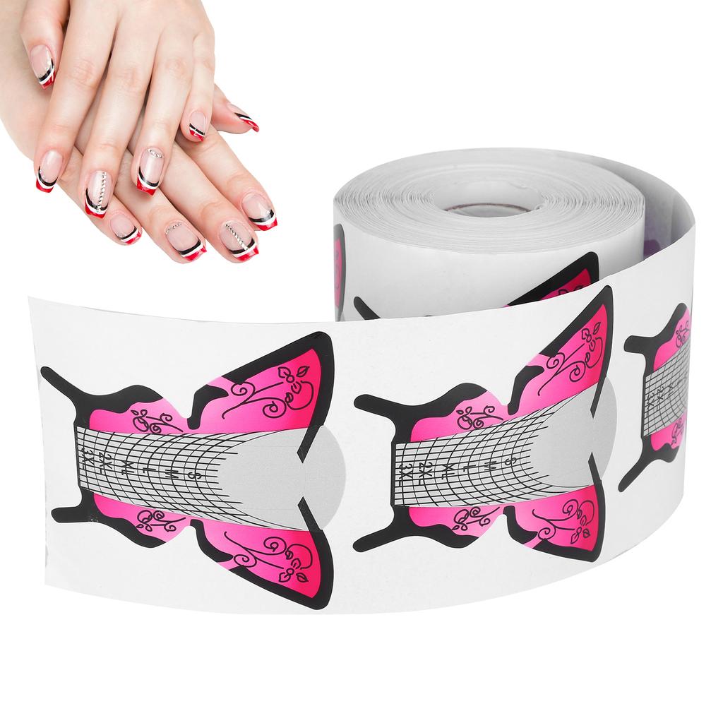 300pcs Nail Form DIY SelfAdhesive Manicure Nail Art Extension Form for Home Salon (B Style)
