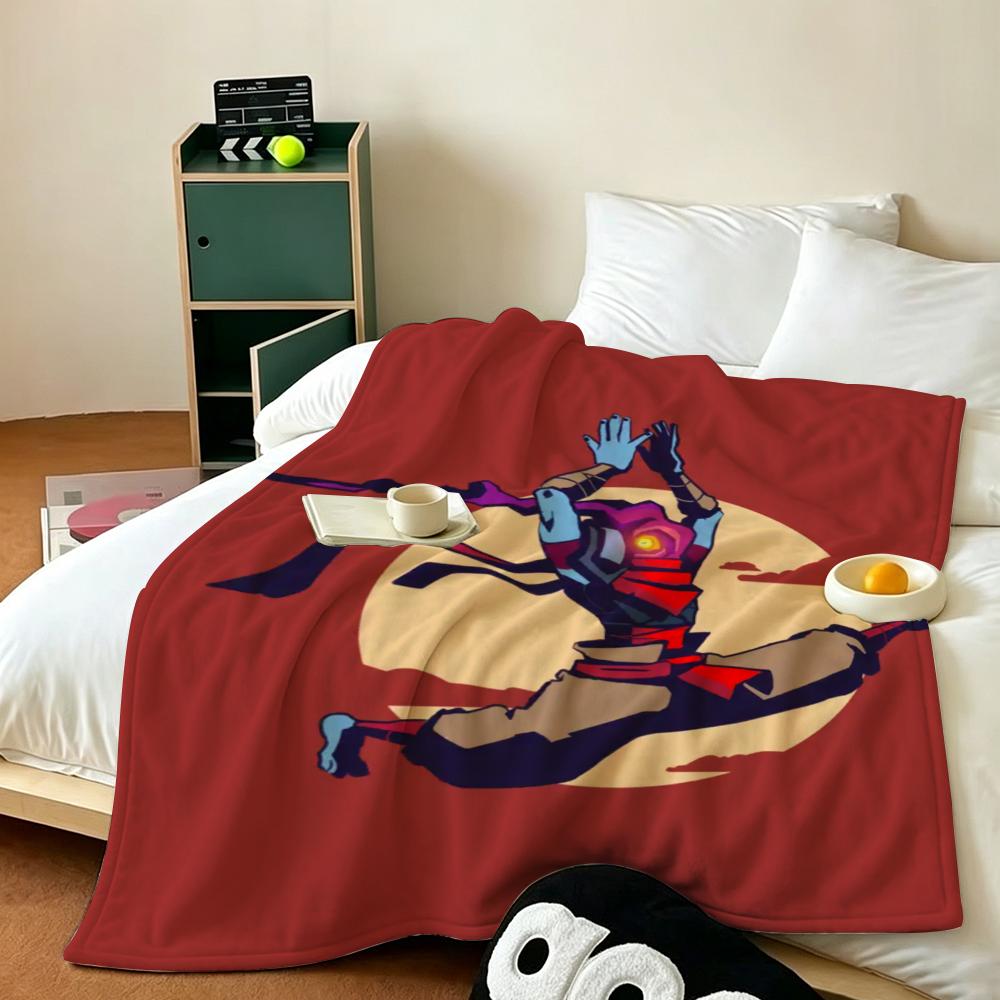 Game D Dead C Cells Throw Soft Warm Flannel Fleece Throw Blanket for Sofa Bed Travel Home
