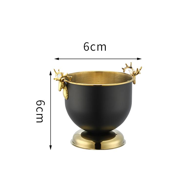 Шампанское, охлажденное вино, пиво, красное вино, куб, бар, КТВ, ведро с двумя ручками, золотое, золотое, толстое, с головой тигра, ведро для льда, шампанское