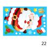 Christmas Windows Static Stickers Wall Clings Removable Vinyl Santa Claus Snowman Diy Door Mural Decals Stickers