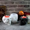 DIY Skull Candle Jar Molds 3D Skull Resin Molds Halloween Candle Jar Mold Making Supplies