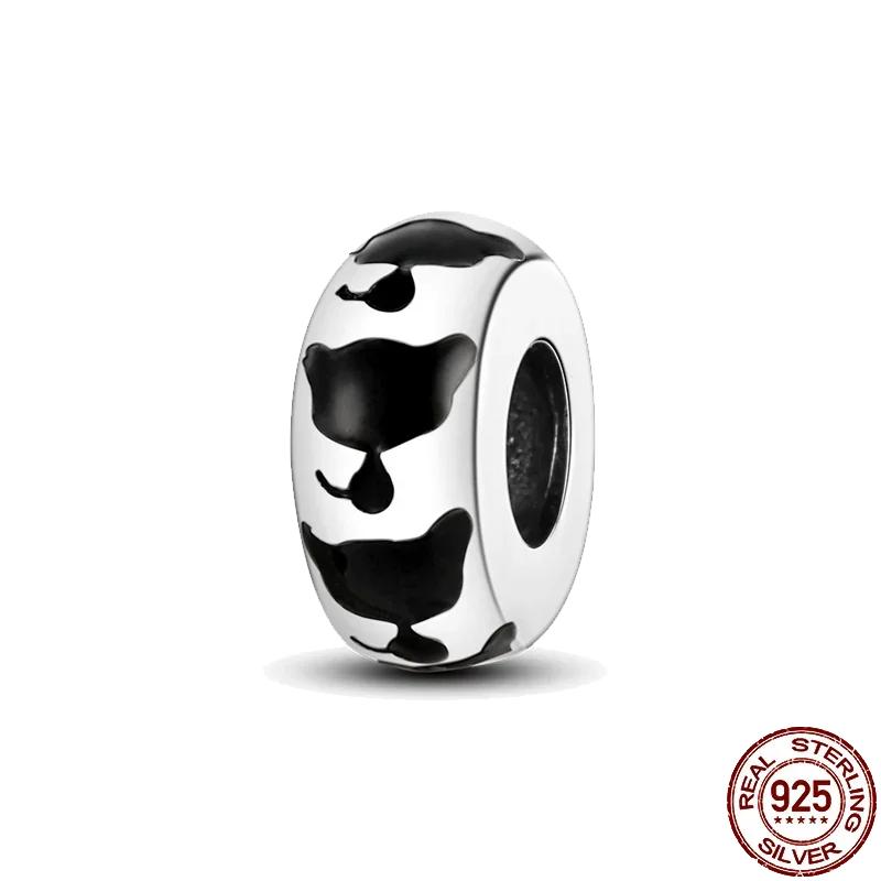 Браслеты Charm Fit Original Медь Милое Животное Сова Кошки Морская Черепаха Бусины Женский Кулон Бусины Изготовление Украшений
