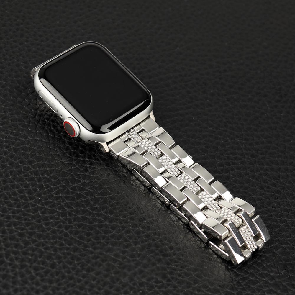 Ремешок для часов Correa металлический ремешок для Apple Watch Band 7 6 5 4 3 2 1 SE браслет Apple Watch ремешок 45 мм 41 мм 44 мм 40 мм 42 мм 38 мм для iWatch