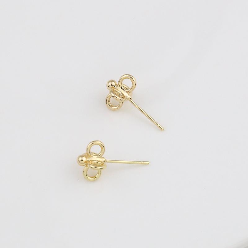 Серьги в форме крыла русалочьего хвоста с 18-каратным медным цирконием и жемчужной подвеской