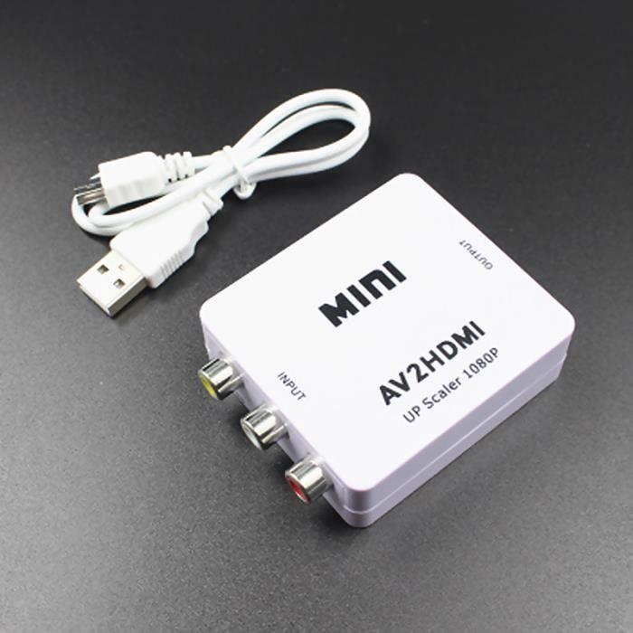 Mini AV RCA To HDMI DVD Composite Converter Adapter AV2HDMI CAdapter 1080p HDTV