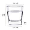 Double Old Fashioned Whiskey Glass 10 oz Heavy Base Rocks Barware Glasses for Scotch, Bourbon and Cocktail Drinks