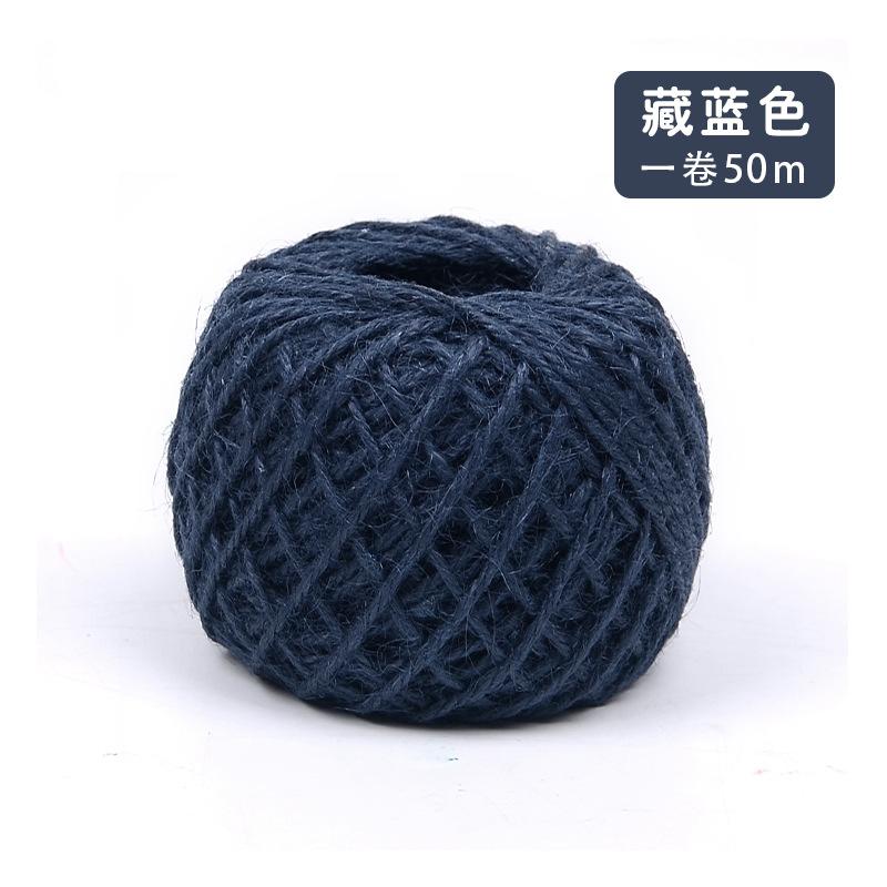 Цветная пеньковая веревка Сделай сам Ручная работа Декоративный Ретро стиль Зажим для фото Джутовая веревка 50 метров