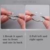 50Pcs Sturdy Metal Binder Rings O Ring Book Binder Rings Metal Opening Ring  Home Office