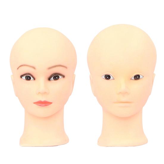 Профессиональная женская голова манекена для практики макияжа Лысая голова манекена с хорошим эффектом отображения для обучения макияжу Наращивание ресниц