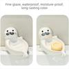 Cute Self Draining Soap Holder Drainable Bathroom Decor Organizer Sea Lion Soap Dish  Household
