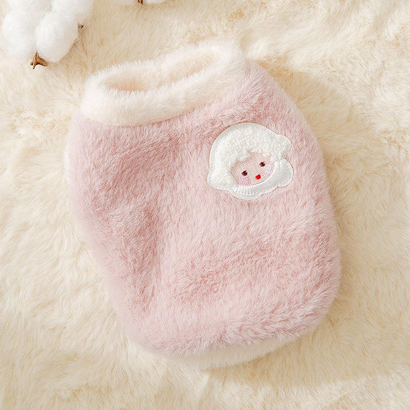 Cat clothes Autumn and winter imitation mink patch two-legged fleece coat dog small puppy kitten winter pet clothing