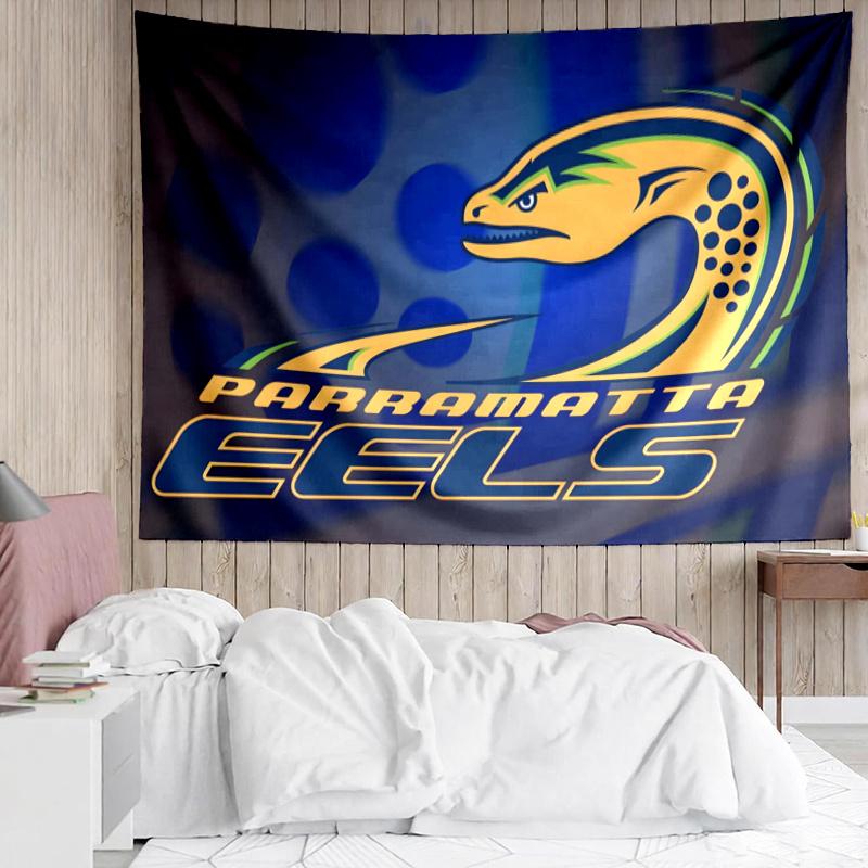 Parramatta Eels Flag Wall Hanging Tapestry Wall Cloth Tapestries Decor Wall Bedroom Decoration